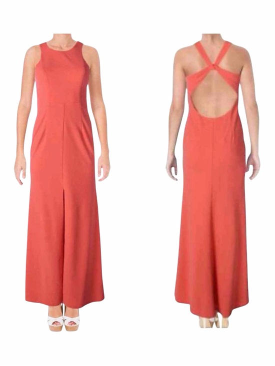Bariano Dresses & Skirts - EUC Bariano Jersey Knit Coral Pink Maxi Office Career Desk to Dinner Party Dress